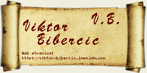 Viktor Biberčić vizit kartica